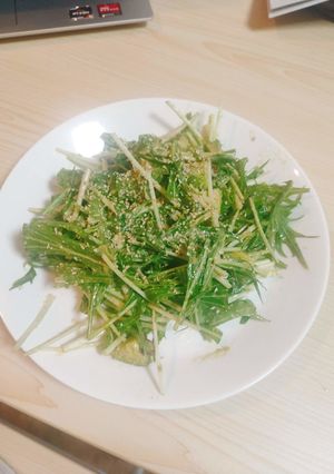 水菜とアボカドの和風サラダ-レシピのメイン写真