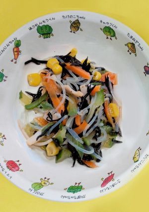 ひじき中華サラダ（こども園・保育園給食）-レシピのメイン写真