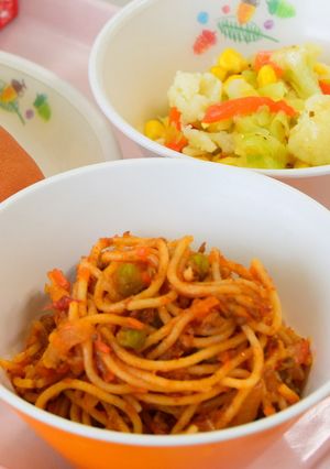 ミートスパゲティ（こども園・保育園給食）-レシピのメイン写真