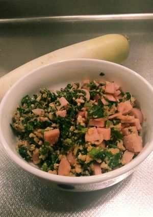 おさかなのソーセージと大根の葉飯。-レシピのメイン写真