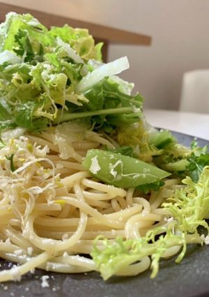 ぱすた日記/グリーンサラダスパ-レシピのメイン写真