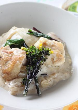 大葉みそを使った鶏肉と白菜のクリーム煮-レシピのメイン写真