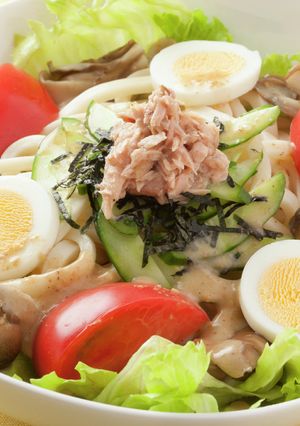 トマトときゅうりのごまだれサラダうどん-レシピのメイン写真