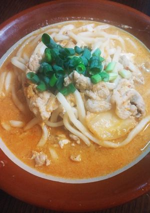 簡単☆豚キムチ煮込みうどん-レシピのメイン写真