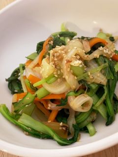 新たまねぎと青梗菜の中華炒め-レシピのメイン写真