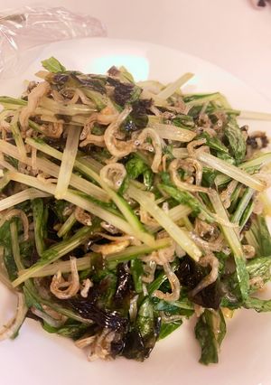 水菜としらすのサラダ-レシピのメイン写真