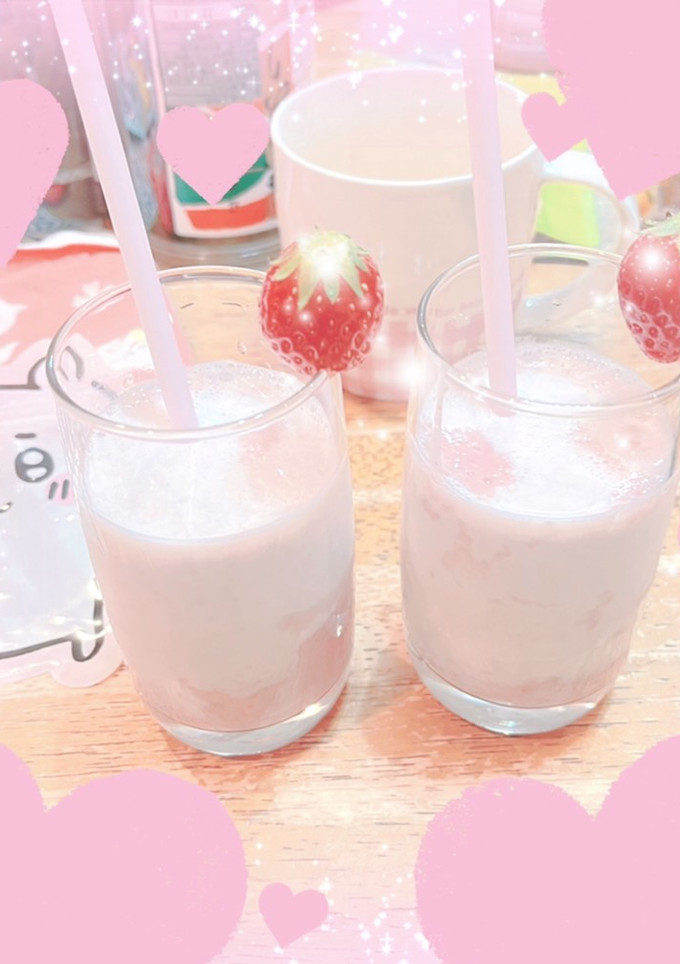 ♡ふわふわいちごみるく♡-レシピのメイン写真