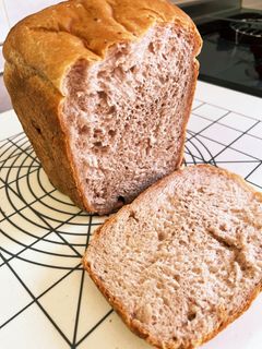 HBにお任せ!ふわふか♡あずき食パン-レシピのメイン写真