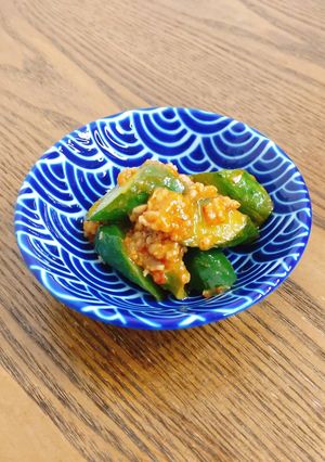 胡瓜のひき肉あんかけ【レンチン】-レシピのメイン写真