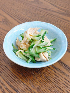 胡瓜の棒棒鶏風【レンチン】-レシピのメイン写真
