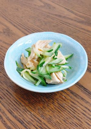 胡瓜の棒棒鶏風【レンチン】-レシピのメイン写真