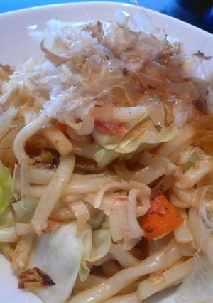 カニカマで焼きうどん☆-レシピのメイン写真