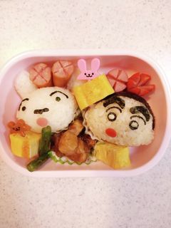 クレヨンしんちゃん おにぎり お弁当-レシピのメイン写真
