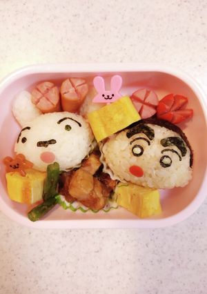 クレヨンしんちゃん　おにぎり　お弁当-レシピのメイン写真