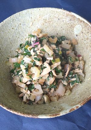 スイスチャードのチャッチャ炒め-レシピのメイン写真