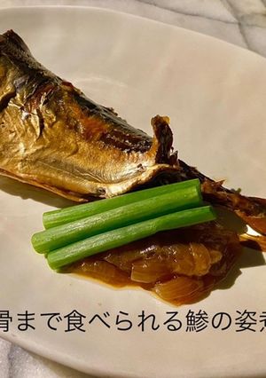 圧力鍋で骨まで食べられる鯵の姿煮-レシピのメイン写真