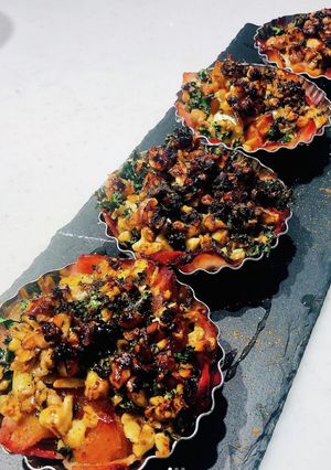 干し柿とクルミのベーコン包焼き-レシピのメイン写真