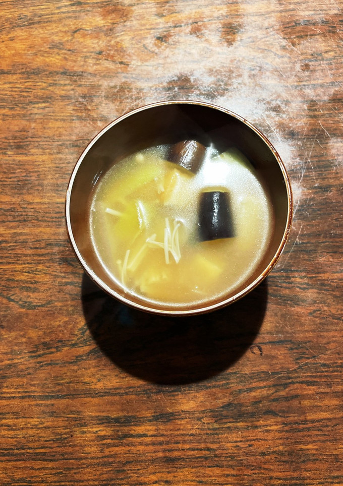 茄子と厚揚げの減塩味噌汁-レシピのメイン写真