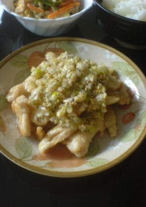 鶏肉のねぎ塩だれ☆ミ-レシピのメイン写真