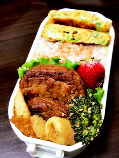 高校生のお弁当20220407-レシピのメイン写真