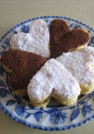 一口サイズのハートサンドケーキ-レシピのメイン写真