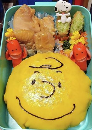 チャーリーブラウンオムライス弁当!-レシピのメイン写真