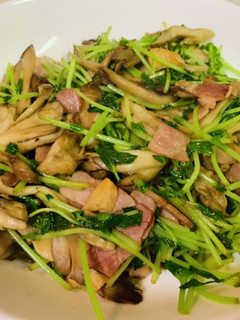 豆苗のポン酢炒め-レシピのメイン写真