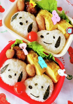 キャラ弁☆早楽簡単！スヌーピー弁当☆-レシピのメイン写真