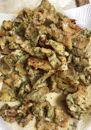 鶏皮のカリカリ青さ粉焼き-レシピのメイン写真
