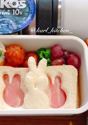 簡単かわいいうさぎサンドイッチ　覚書-レシピのメイン写真