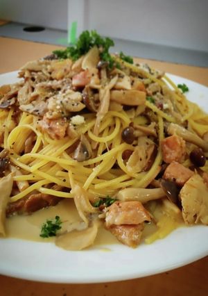 ポルチーニのクリームパスタ@≧↺≦@)❩-レシピのメイン写真