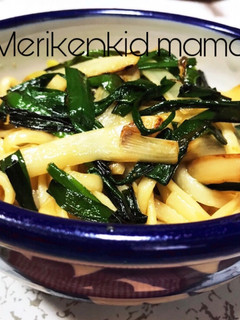 うど、ニラ、ネギの和風焼きうどん-レシピのメイン写真