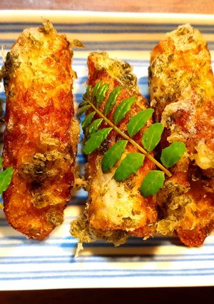 竹輪、山芋、人参天ぷら焼き海苔の変わり衣-レシピのメイン写真