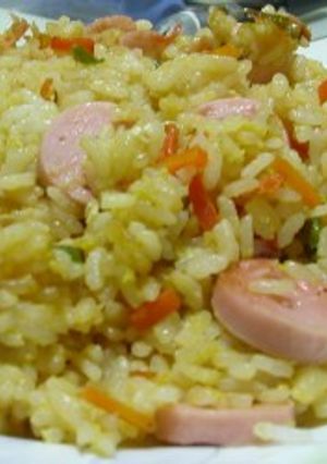 たまごかけチャーハン(お魚ソーセージ)-レシピのメイン写真