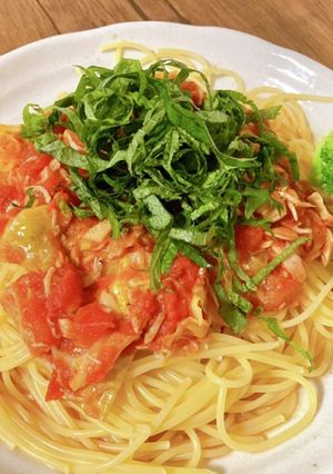春キャベツ・しらす・ツナ・トマトパスタ-レシピのメイン写真