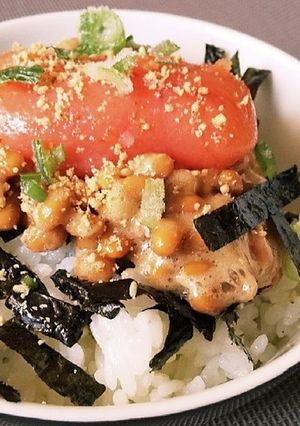 ◆簡単5分♡ごま油香る納豆明太ごはん◆-レシピのメイン写真