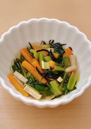 ホットクックで小松菜の煮浸し-レシピのメイン写真