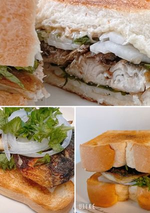 鯖フィレホットサンド-レシピのメイン写真