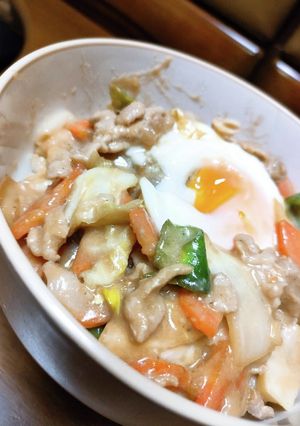 30分で完成！レンチン！マヨ焼肉豚丼-レシピのメイン写真