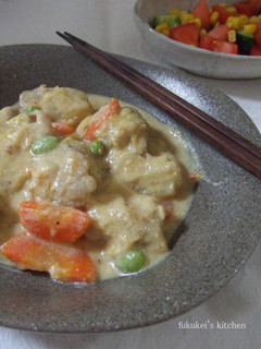 白菜とチキンの豆乳味噌煮込み リゾットに-レシピのメイン写真