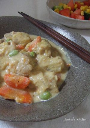 白菜とチキンの豆乳味噌煮込み　リゾットに-レシピのメイン写真