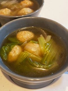 簡単♡チンゲンサイと肉団子の中華スープ-レシピのメイン写真