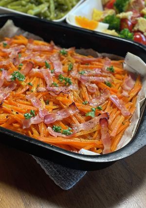 魚焼きグリルで★旨あまっ★人参ベーコン焼-レシピのメイン写真
