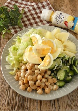 じゃが芋とひよこ豆のペイザンヌサラダ-レシピのメイン写真