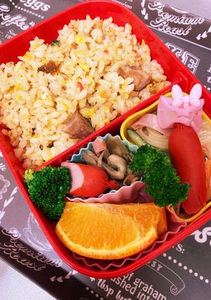 焼き豚炒飯弁当☆-レシピのメイン写真