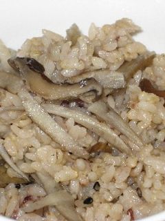 牛蒡と干し椎茸の簡単炊き込みご飯-レシピのメイン写真