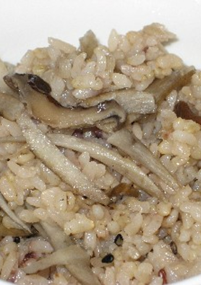 牛蒡と干し椎茸の簡単炊き込みご飯-レシピのメイン写真