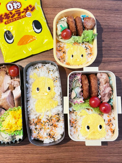 チキンラーメン ひよこちゃんキャラ弁-レシピのメイン写真