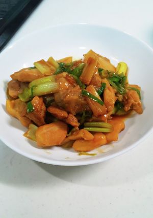 長ねぎと鶏ももの甘辛炒め-レシピのメイン写真