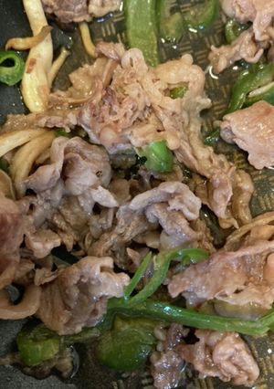 牛コマ肉　炒めただけ-レシピのメイン写真